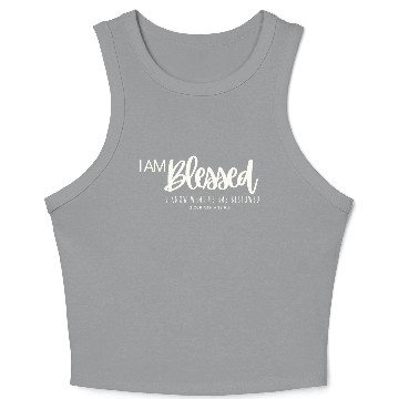 Discover I Am Blessed Crop Tank Top