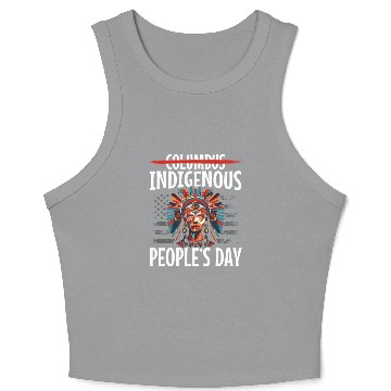 Discover Aboriginal Indians Indigenous Native American Day Crop Tank Top
