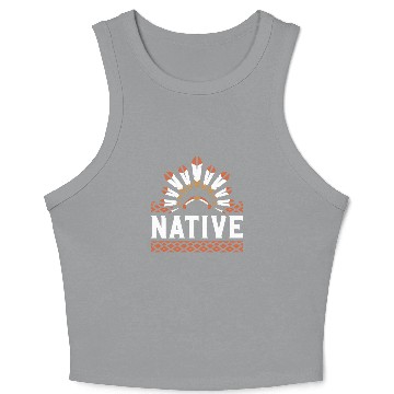 Discover Aboriginal Indians Indigenous Native American Day Crop Tank Top