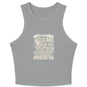 Discover Aboriginal Indians Indigenous Native American Day Crop Tank Top