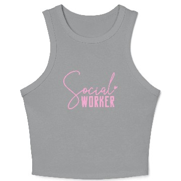 Discover Social Work Social Worker Crop Tank Top