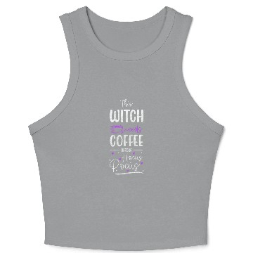 Discover Witchcraft Broom Wiccan Crop Tank Top