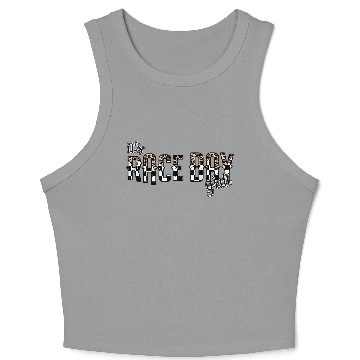 Discover Leopard It'S Race Day Y'All Checkered Flag Racing Crop Tank Top