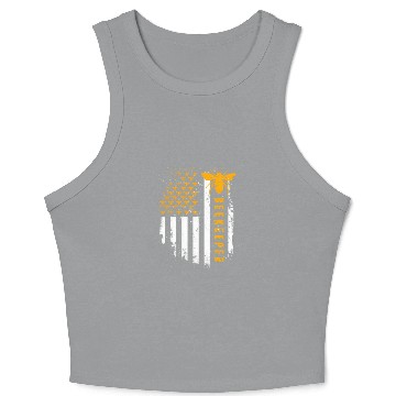Discover Honey Bee Beekeeping Hive Beekeeper Crop Tank Top