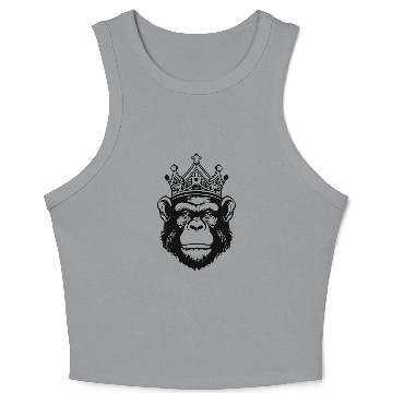 Discover Ape Face Apes Apelike Jungle Primate Crop Tank Top