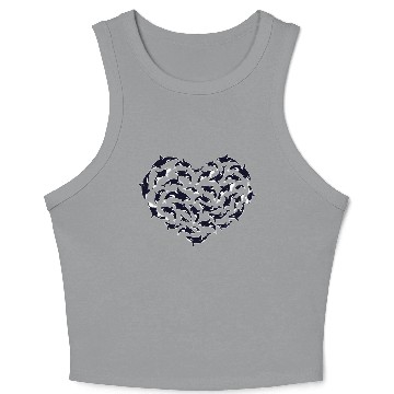 Discover Orca Whales Hear Killer Whale Crop Tank Top