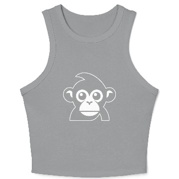 Discover Ape Face Apes Apelike Jungle Primate Crop Tank Top