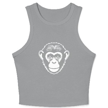 Discover Ape Face Apes Apelike Jungle Primate Crop Tank Top