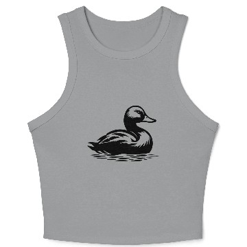 Discover Duck Bird Nature Pond Crop Tank Top
