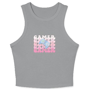 Discover Gamer, Happy Game Day Crop Tank Top