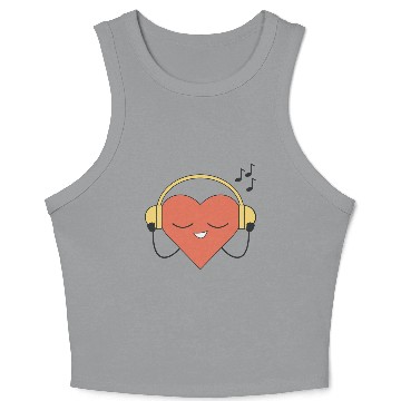 Discover Music lover Crop Tank Top