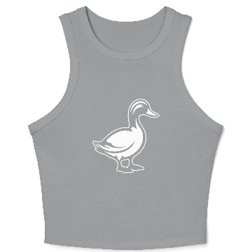 Discover Duck Bird Nature Pond Crop Tank Top
