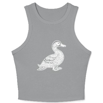 Discover Duck Bird Nature Pond Crop Tank Top