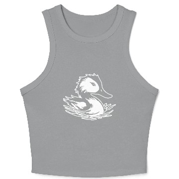 Discover Duck Bird Nature Pond Crop Tank Top