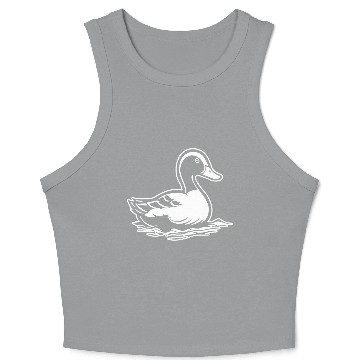 Discover Duck Bird Nature Pond Crop Tank Top