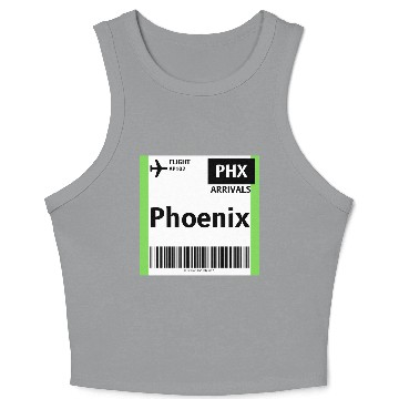 Discover airplane ticket phoenix Crop Tank Top