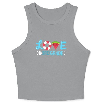 Discover 3rd Grade Watermelon Summer Student nature Crop Tank Top