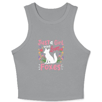 Discover Foxes Fox Lover Crop Tank Top