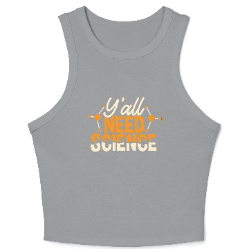 Discover Science Teacher Scientist Chemist Physicist cute Crop Tank Top