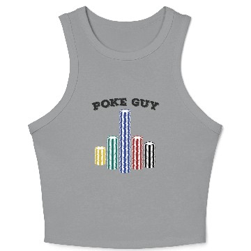Discover Poke Guy Light Crop Tank Top