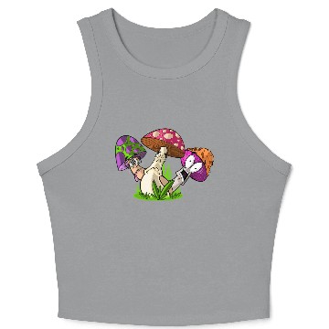 Discover Mushroom Friends Crop Tank Top