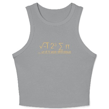 Discover I Ate Some Pie And It Was Delicious 3 Crop Tank Top