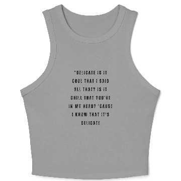 Discover best song quotes nostalgia Crop Tank Top