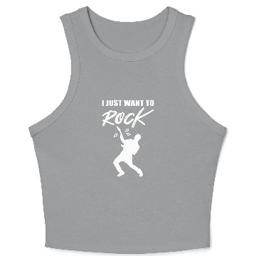 Discover Just want Rock Band Member Gift Crop Tank Top