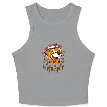Discover joyful pup Crop Tank Top