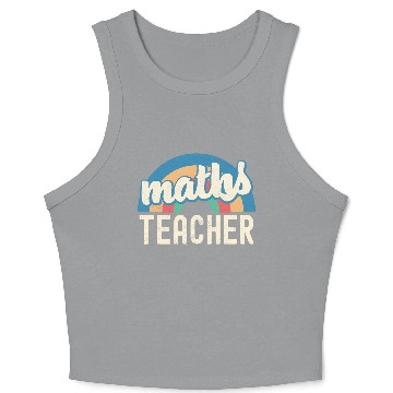 Discover Math Teacher Perfect Gift For Back To School Crop Tank Top