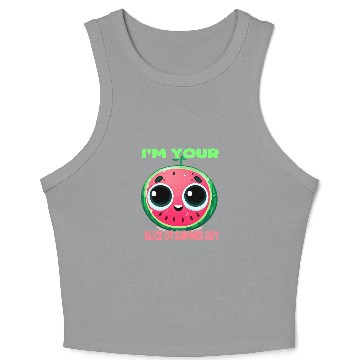 Discover Watermelon summer joy Crop Tank Top