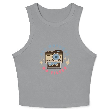 Discover All Natural No Filter Instant Camera Crop Tank Top