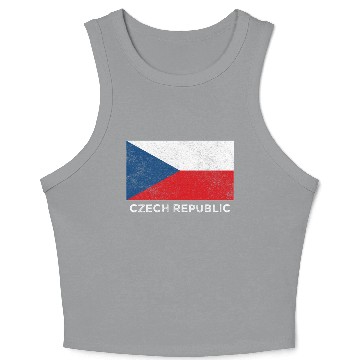 Discover Czech Republic National Flag For Crop Tank Top