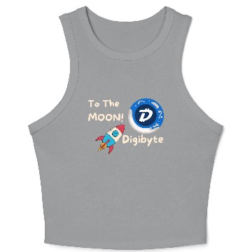 Discover Digibyte To The Moon- Crop Tank Top