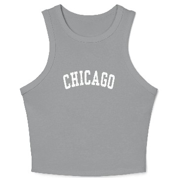 Discover Chicago Vintage Crop Tank Top