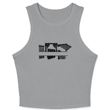 Discover Sun blinds, slats, roller shutters with space Crop Tank Top