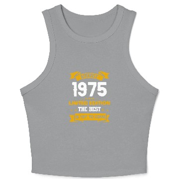 Discover August 1975 Birthday Surprise Crop Tank Top
