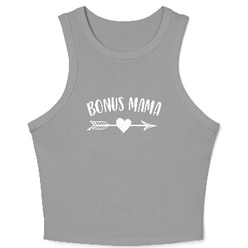 Discover Bonus Mama Funny Mothers Day Step Mom Crop Tank Top