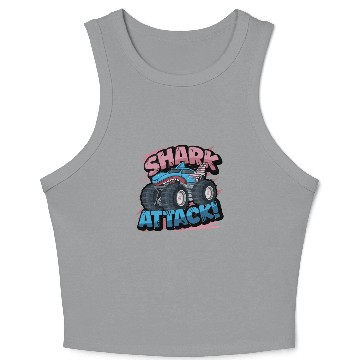Discover Monster Truck Shark Attack Week 2023 Crop Tank Top