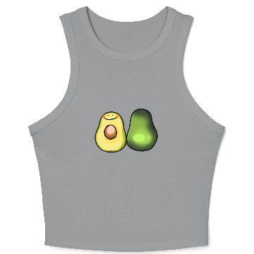Discover Cute Green Avocado Crop Tank Top