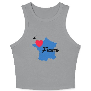 Discover France Crop Tank Top
