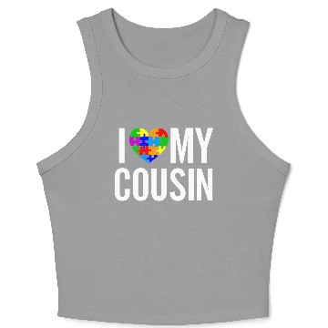 Discover I Love My Cousin Crop Tank Top