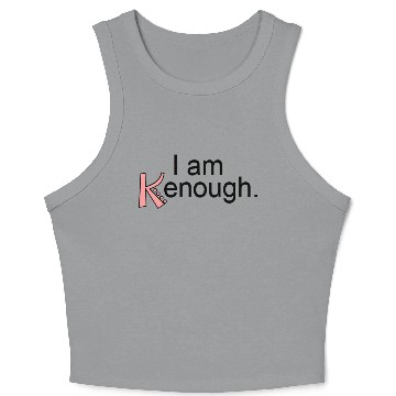 Discover I am Kenough Crop Tank Top