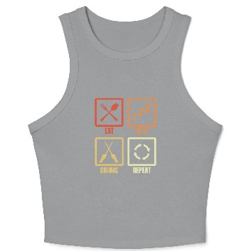Discover Drummer Daily Routine Crop Tank Top