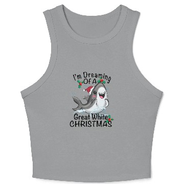 Discover Great White Christmas Crop Tank Top