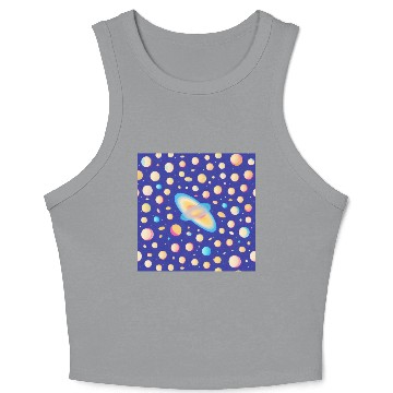 Discover Galaxy nebula art Crop Tank Top