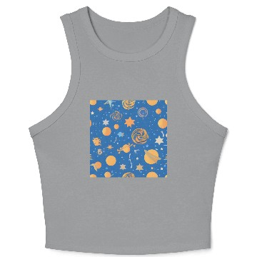 Discover Galaxy nebula art Crop Tank Top