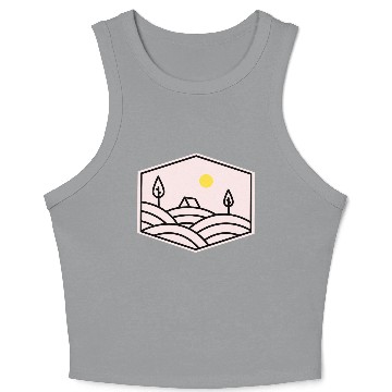 Discover Camping Nature Wild Crop Tank Top