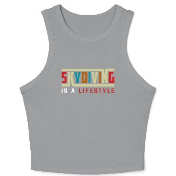 Discover Skydiving is a life style Crop Tank Top