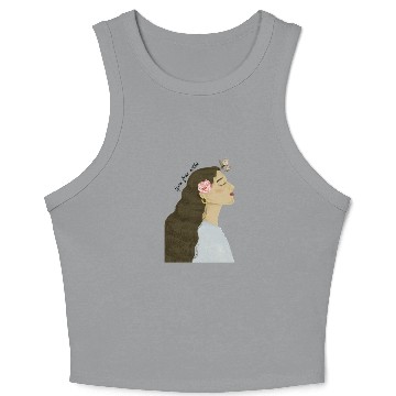 Discover summer pink natures Crop Tank Top